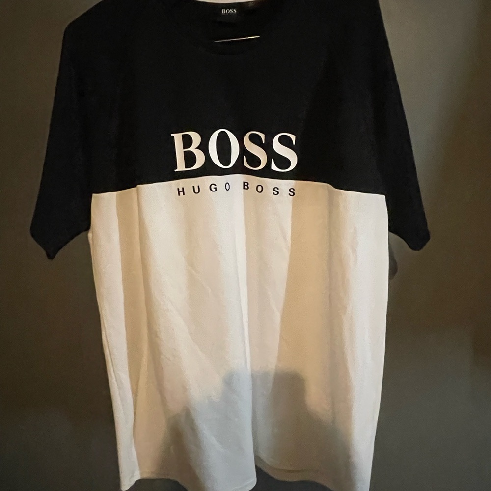 Hugo Boss XL black and white shirt